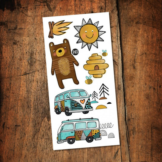 TATOUAGE TEMPORAIRE | KUMBAYA - CAMPING CAR