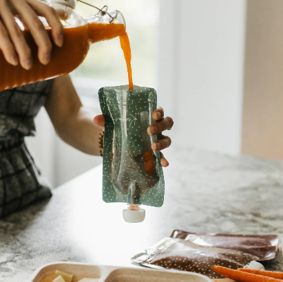 Pochettes Alimentaires Réutilisables Avec Bouchons (Ensemble De 6)